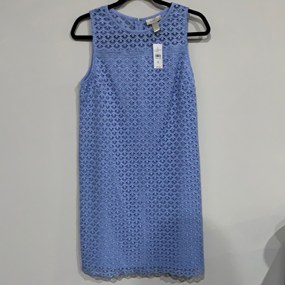Pale Blue Textured Dress